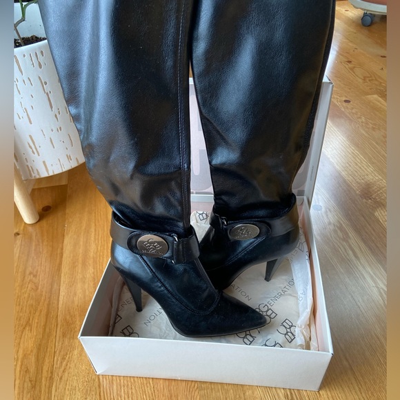 BCBG Black High Heel Boots ❤️ - Picture 6 of 6